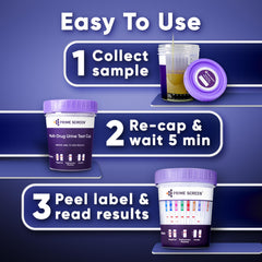 Prime Screen test cap removed showing sample collection.