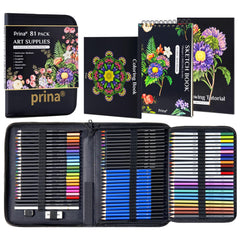 PRINA 81 drawing set case and pencils for organized artistry on the go.