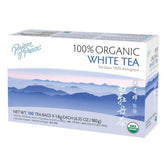 Prince of Peace Organic White Tea box with 100 sachets for daily rituals