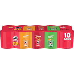 Pringles variety pack cans front view for easy grabbing during gatherings