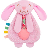 Pro Goleem bunny lovey teether with clip for stroller attachment