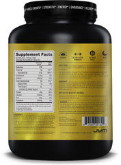 Pro JYM Rocky Road label closeup reveals exact protein amounts and ingredients.