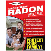 PRO-LAB Radon Test Kit enables quick home screening with detectors.