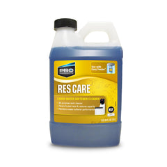 Pro Products Res Care bottle pouring to support resin bed cleaning.