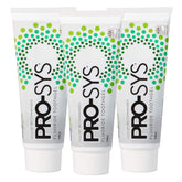 PRO-SYS Mint Fluoride Toothpaste Gel, front view, showcasing mint flavor and cavity prevention potential.