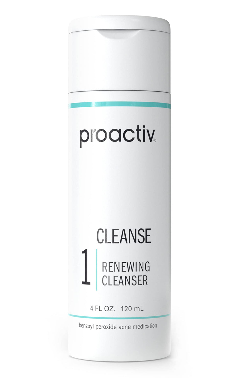 Proactiv acne cleanser bottle front showing the medicated cleanse for daily use