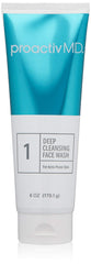 Proactiv MD exfoliating face wash in a clear bottle for pore cleansing