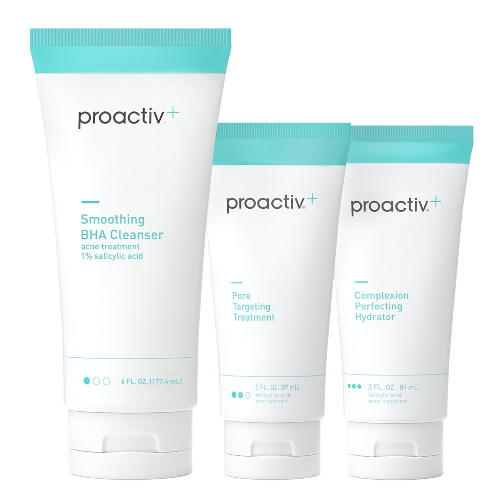 Proactiv Plus face wash bottle showing hydrating cleansing for clear skin.