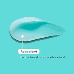 Close-up of lightweight gel texture ready for quick absorption.