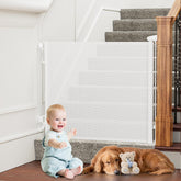 PRObebi retractable gate extended to 54 inches for doorways and stairs