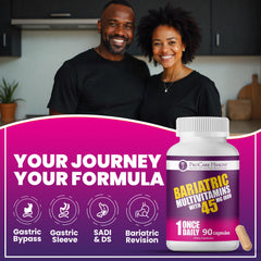 Packaging emphasizes no artificial colors in ProCare Health bariatric multivitamin