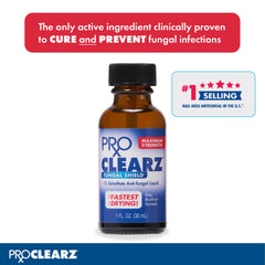 Tolnaftate active ingredient highlighted on ProClearz Fungal Shield packaging.