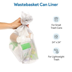 ProCure 24x24 inch liner fits six to ten gallon bins in home or workplace.