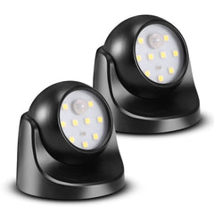 ProGreen 6000K battery motion sensor light on an outdoor wall for auto-on safety lighting.