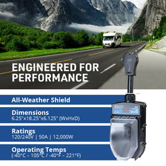 Rugged Lexan housing protects the EMS-PT50X in harsh outdoor conditions for dependable protection.