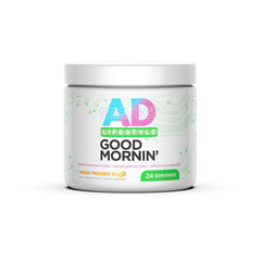 Project AD Life Good Mornin tub front shows packaging for convenient daily detox ritual.