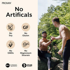 Promix bottle with ingredient list emphasizes North American sourcing
