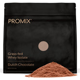 Promix Nutrition Whey Isolate bottle shows grass-fed protein for post-workout recovery