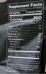 Promix Nutrition Whey Isolate Chocolate scoop illustrating precise serving control.