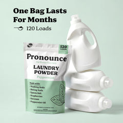 Pronounce peppermint scented variant for fresh, clean laundry.