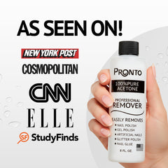 Pronto gel nail removal showing gel nails during removal