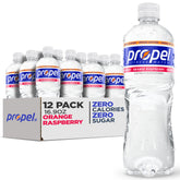 Propel Immune orange raspberry bottle front for zero-calorie hydration