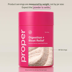 Proper Pinks strawberry-pomegranate flavor scoop enhances tasty daily gut support for comfort.