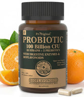 Proriginal Probiotics 100B CFU bottle for gut balance and daily support.