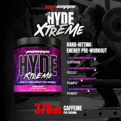 Mr. Hyde Xtreme scoop shows precise serving size for effective dosing.