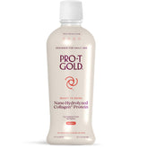 ProT Gold liquid collagen shot bottle labeled berry flavor for post-workout nourishment.