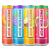 Protein Pop blue raspberry can for a refreshing 22g protein boost on the go.