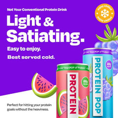 Protein Pop watermelon can provides a refreshing 22g protein for hydration.