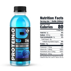 Protein2o cherry lemonade bottle blends flavor with energy and focus support.