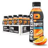 Protein2o Orange Mango bottle front shows the 2-in-1 hydration and fueling drink.