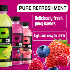 Protein2o zero-sugar image promoting keto-friendly hydration with 90 calories.