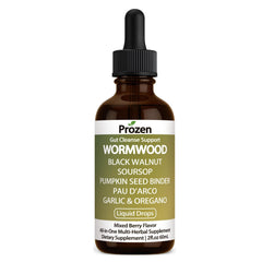 PROZEN Wormwood Gut Cleanse bottle shows herbal blend for daily digestive balance.