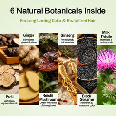 Prypvix six herbal extracts illustrate natural nourishment during color treatment.