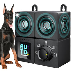 PSITUGE anti barking device front view for versatile indoor outdoor training.