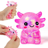 PTDumyjua squishy axolotl pink in palm for stress relief and focus