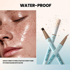 Two-color freckle kit with four style options for versatile looks.