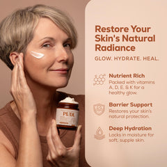 PUDL organic jojoba oil detail demonstrating lasting hydration for face and body.