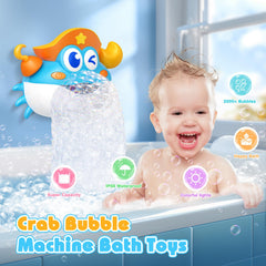 Puidapo bath toy adhesive mount keeps the bubble machine secure on tiles.