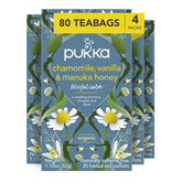 Pukka Calming Chamomile tea bags ready for a relaxing evening ritual