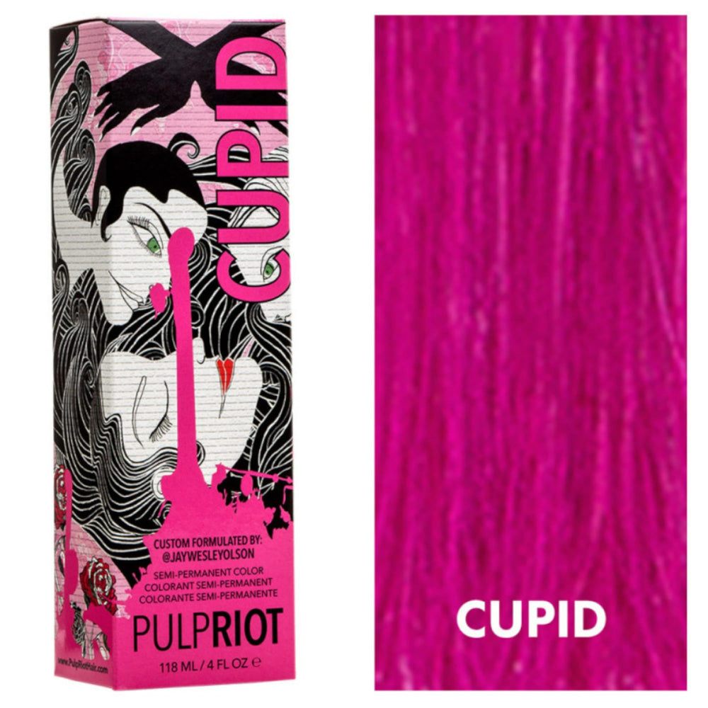 Pulp Riot Cupid semi-permanent color tube for direct application and vibrant, even tone.