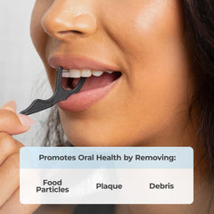 Plant-based handle on PUL picks provides a sturdy grip for daily use.