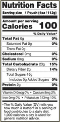 USDA Organic certification label on Peter Rabbit Organics pouch.