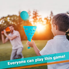 punkdog Pop and Catch Ball Game durable plastic stands up to outdoor fun.