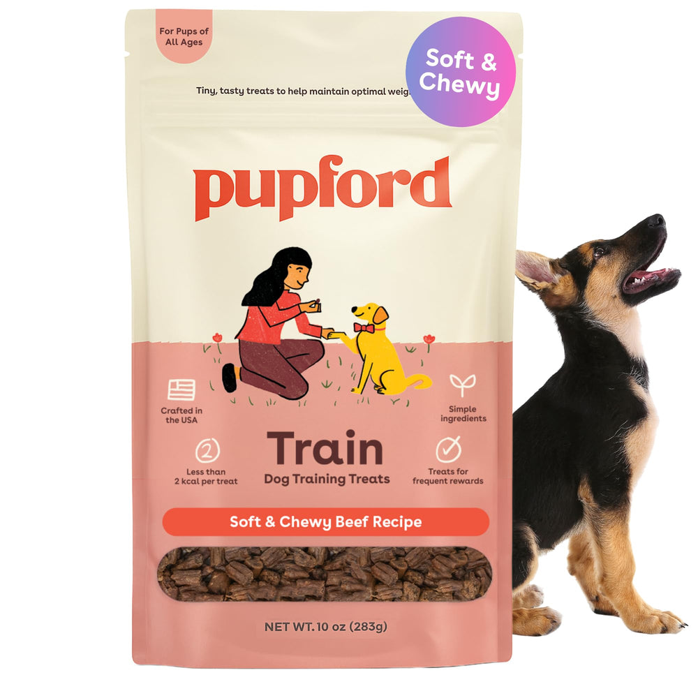 Pupford soft chewy beef training treats for quick rewards.