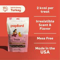 Pupford Turkey Training Treats used during a dog training session