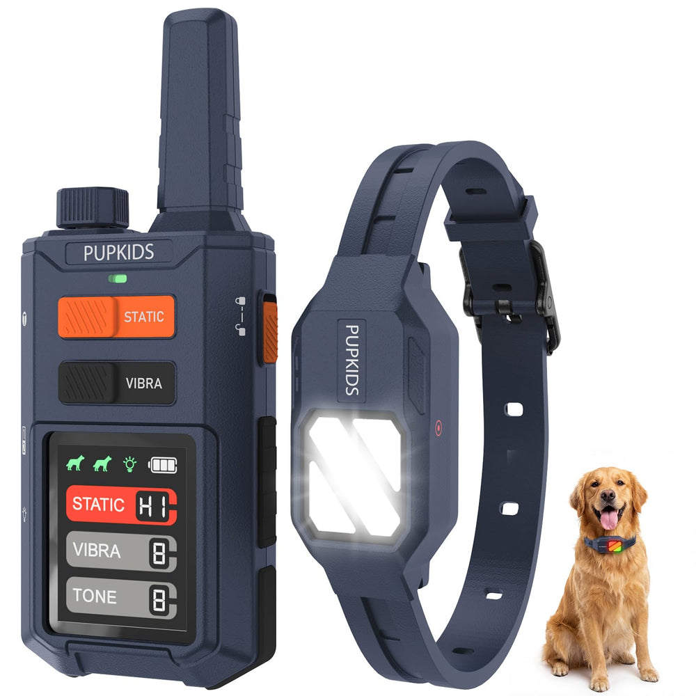PUPKIDS remote dog collar for precise obedience training at a distance.